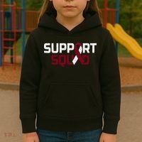 Support Squad Throat Oral Head & Neck Cancer Awareness Kids Hoodie thumb 3
