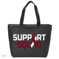 Support Squad Throat Oral Head & Neck Cancer Awareness Tote Bag thumb 0