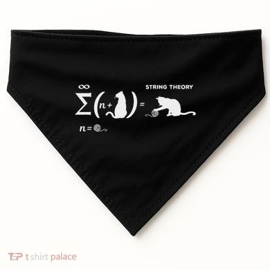 SchröDingers String Theory Cat Physics Quantum Mechanism USA-Made Doggie Bandana
