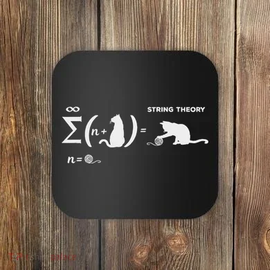 SchröDingers String Theory Cat Physics Quantum Mechanism Coaster