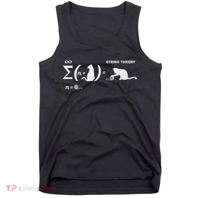 SchröDingers String Theory Cat Physics Quantum Mechanism Tank Top