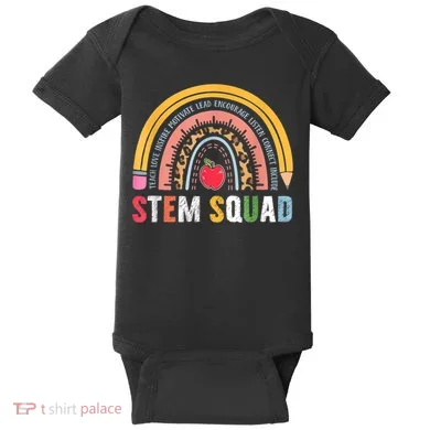 Steminist STEM Teacher Science Technology Engineering Math Baby Bodysuit