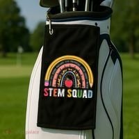 Steminist STEM Teacher Science Technology Engineering Math Golf Towel thumb 2