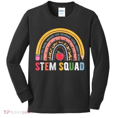 Steminist STEM Teacher Science Technology Engineering Math Kids Long Sleeve Shirt