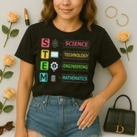 Stem Science Technology Engineering Math Teacher Gift Comfort Colors Boxy T-Shirt thumb 2