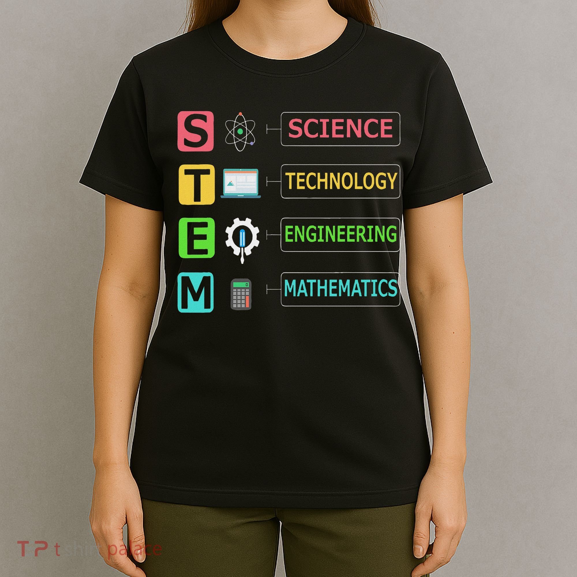 Stem Science Technology Engineering Math Teacher Gift T-Shirt