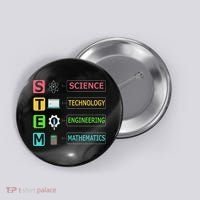 Stem Science Technology Engineering Math Teacher Gift Button thumb 0
