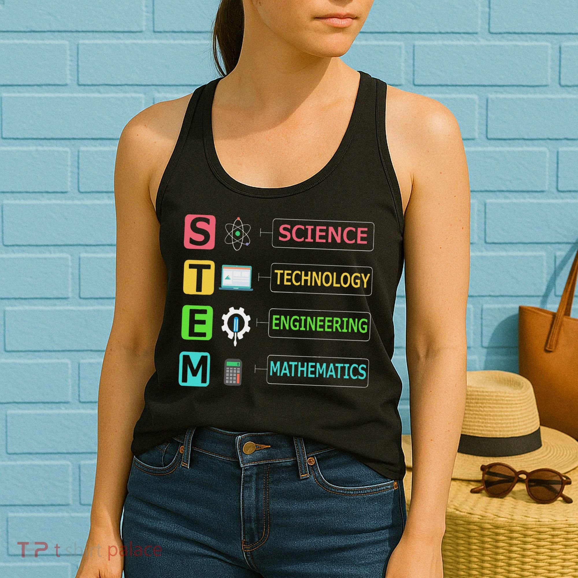 Stem Science Technology Engineering Math Teacher Gift Women's Tank Top