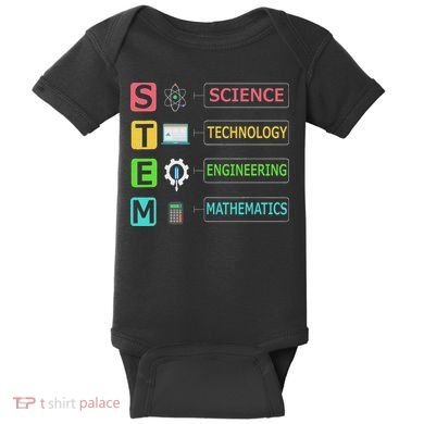 Stem Science Technology Engineering Math Teacher Gift Baby Bodysuit