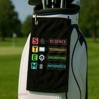 Stem Science Technology Engineering Math Teacher Gift Golf Towel thumb 2