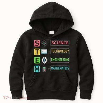 Stem Science Technology Engineering Math Teacher Gift Kids Hoodie