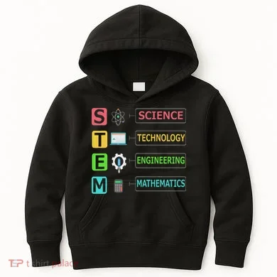 Stem Science Technology Engineering Math Teacher Gift Kids Hoodie
