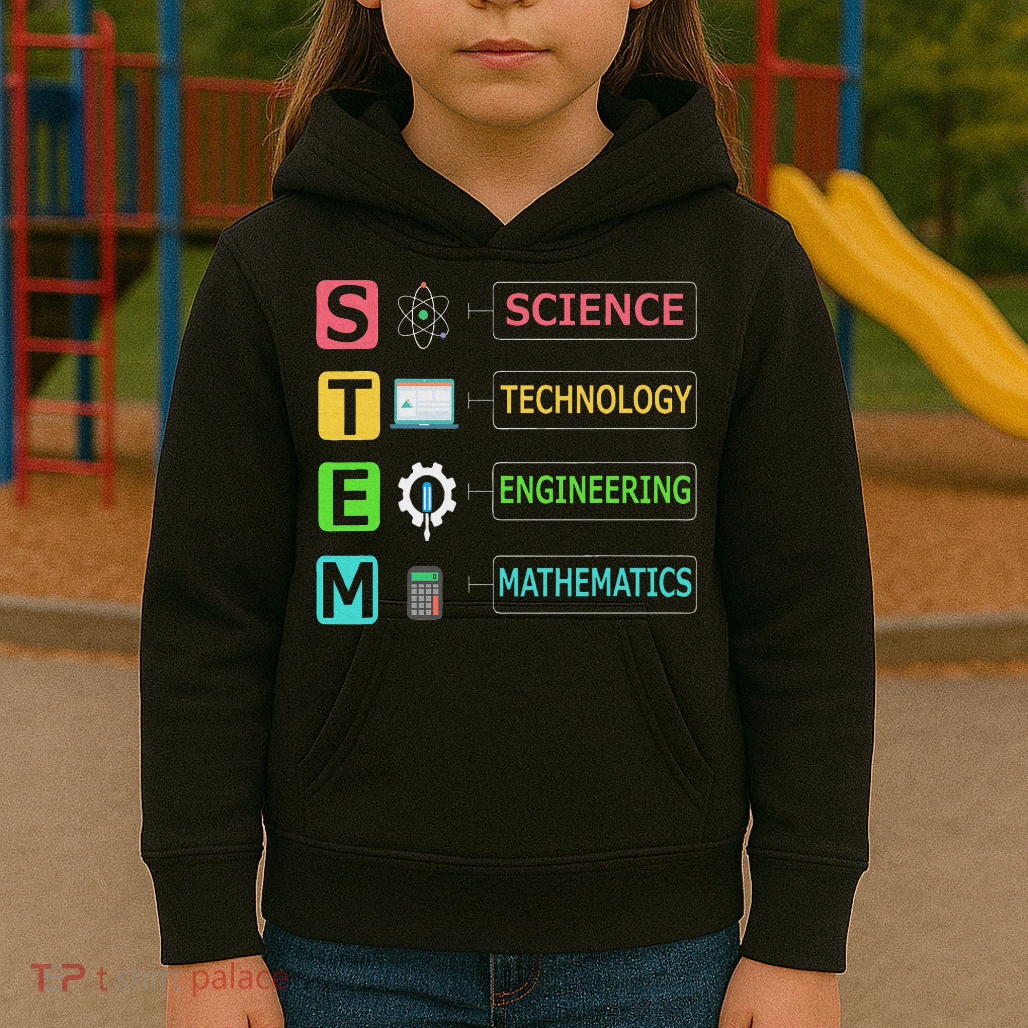 Stem Science Technology Engineering Math Teacher Gift Kids Hoodie