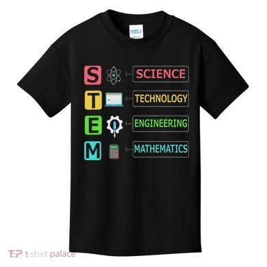 Stem Science Technology Engineering Math Teacher Gift Kids T-Shirt