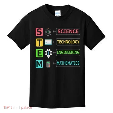 Stem Science Technology Engineering Math Teacher Gift Kids T-Shirt