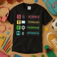 Stem Science Technology Engineering Math Teacher Gift Kids T-Shirt thumb 3
