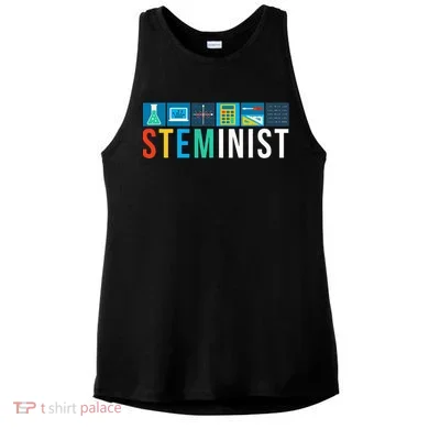 Steminist Science Technology Engineering Math Stem Ladies PosiCharge Tri-Blend Wicking Tank