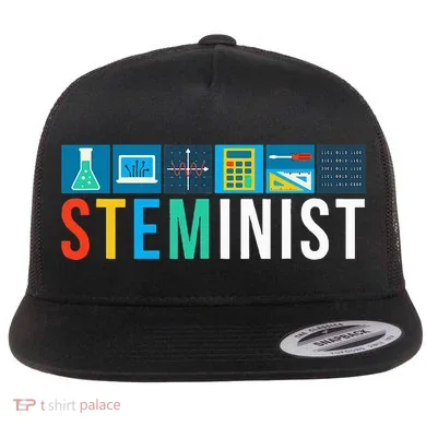 Steminist Science Technology Engineering Math Stem Flat Bill Trucker Hat
