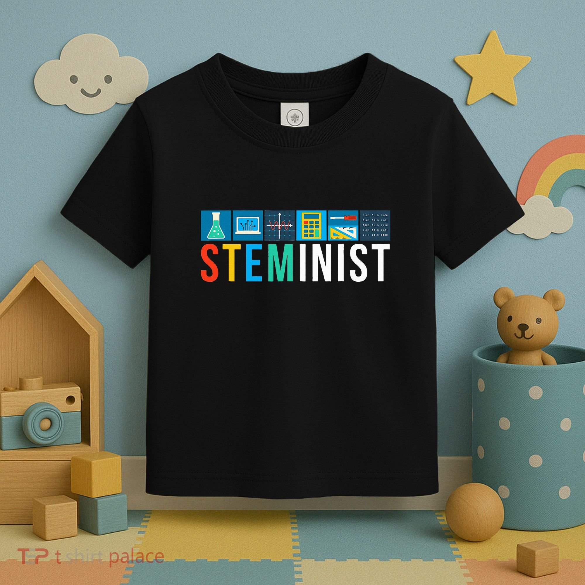 Steminist Science Technology Engineering Math Stem Toddler T-Shirt