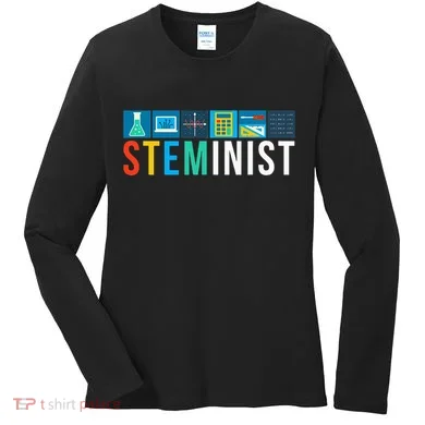 Steminist Science Technology Engineering Math Stem Women's Long Sleeve Shirt