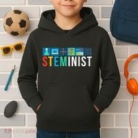 Steminist Science Technology Engineering Math Stem Kids Hoodie thumb 2