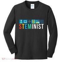 Steminist Science Technology Engineering Math Stem Kids Long Sleeve Shirt thumb 0