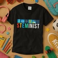 Steminist Science Technology Engineering Math Stem Kids T-Shirt thumb 3