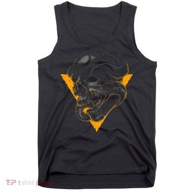 Skull Snake Triangle Graphic Design Tank Top