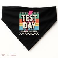 Staar State Test Teacher Testing Day No Stress All Flex USA-Made Doggie Bandana thumb 0
