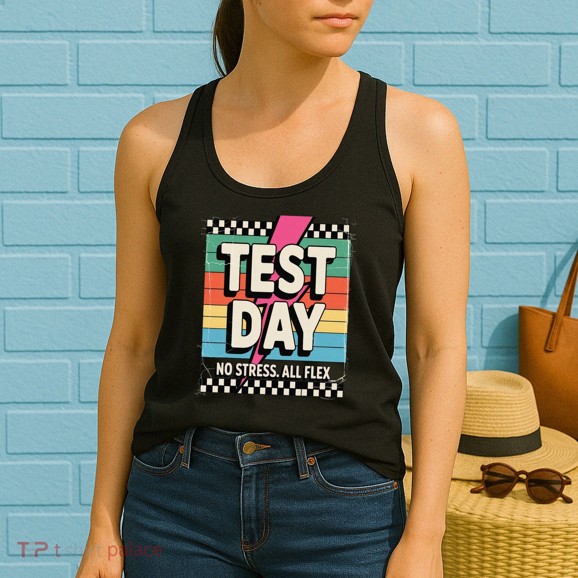 Staar State Test Teacher Testing Day No Stress All Flex Women's Tank Top