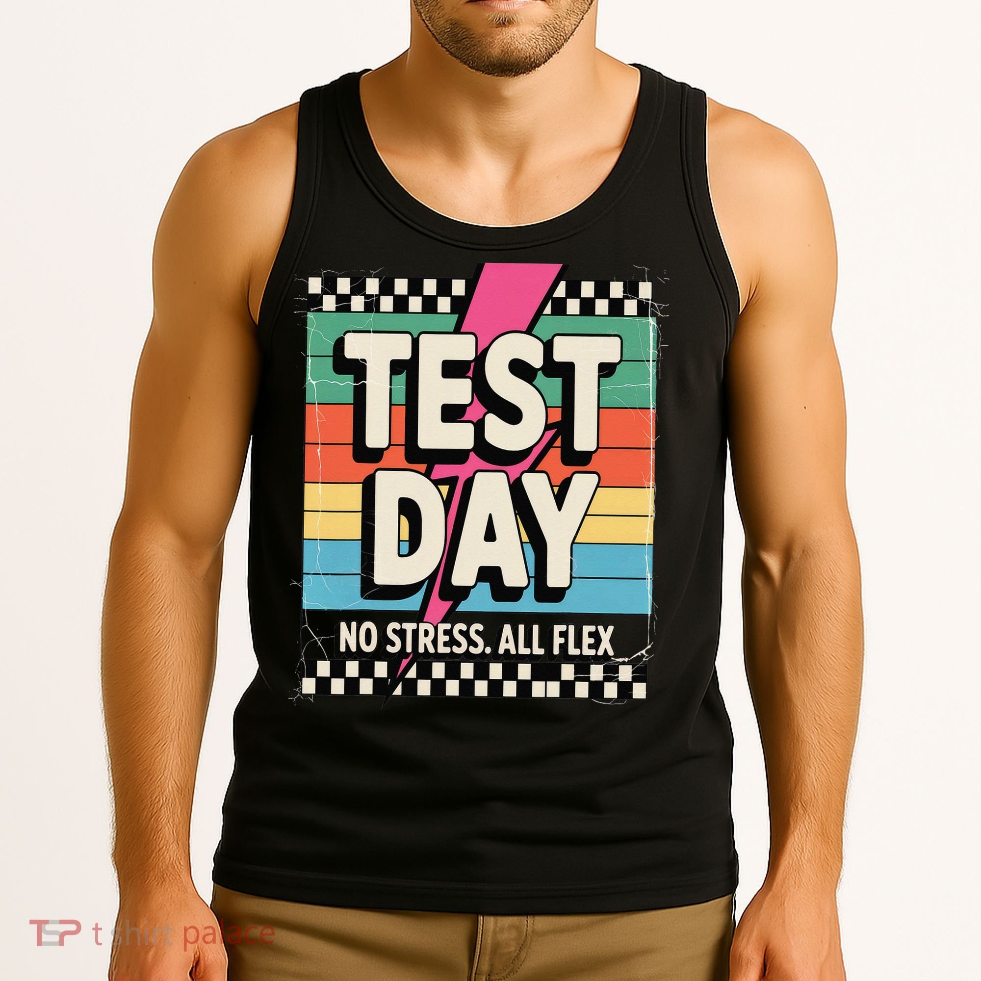 Staar State Test Teacher Testing Day No Stress All Flex Tank Top
