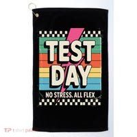 Staar State Test Teacher Testing Day No Stress All Flex Golf Towel thumb 0