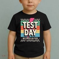 Staar State Test Teacher Testing Day No Stress All Flex Toddler T-Shirt thumb 2