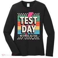 Staar State Test Teacher Testing Day No Stress All Flex Women's Long Sleeve Shirt thumb 0