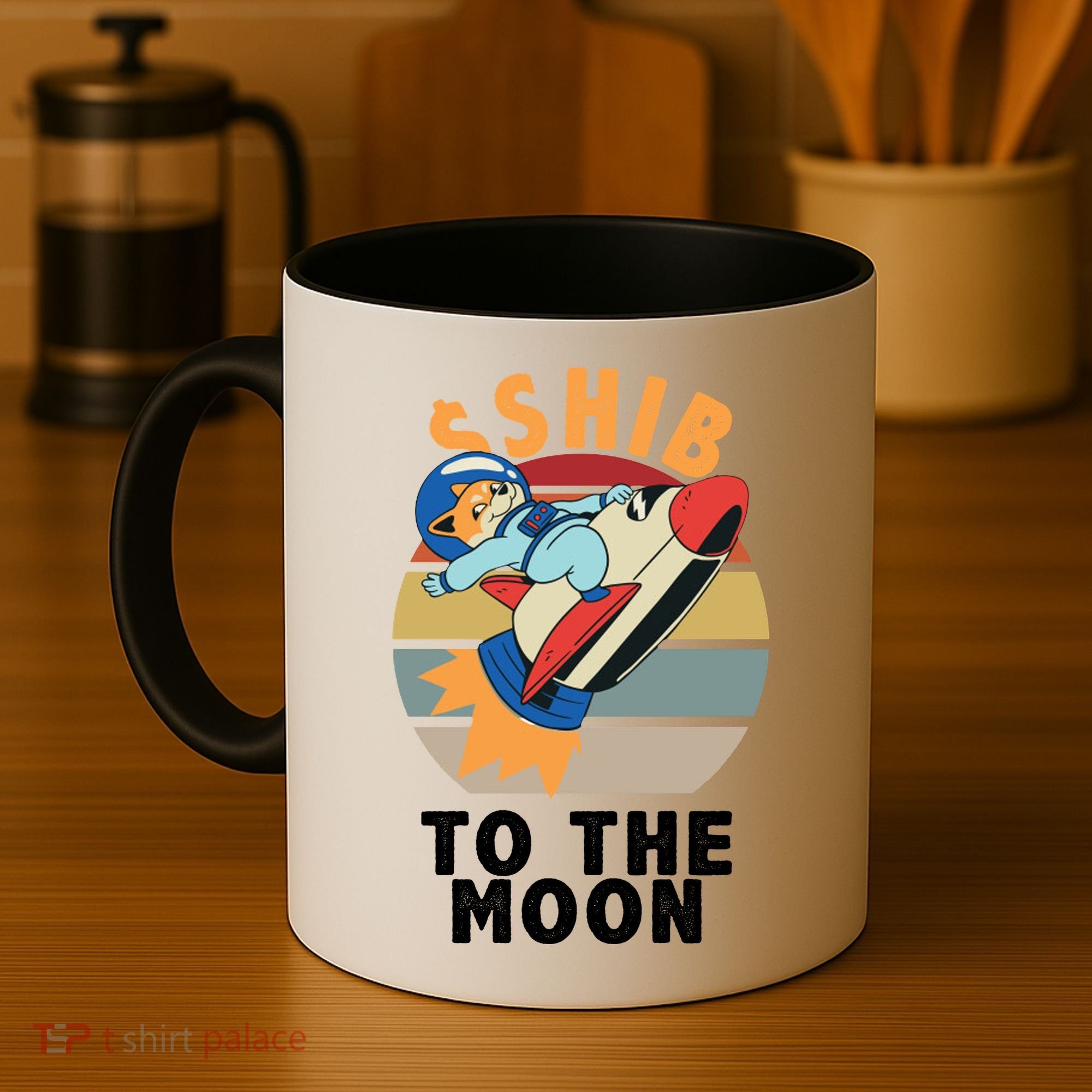 Shiba, Shib To The Moon Coffee Mug