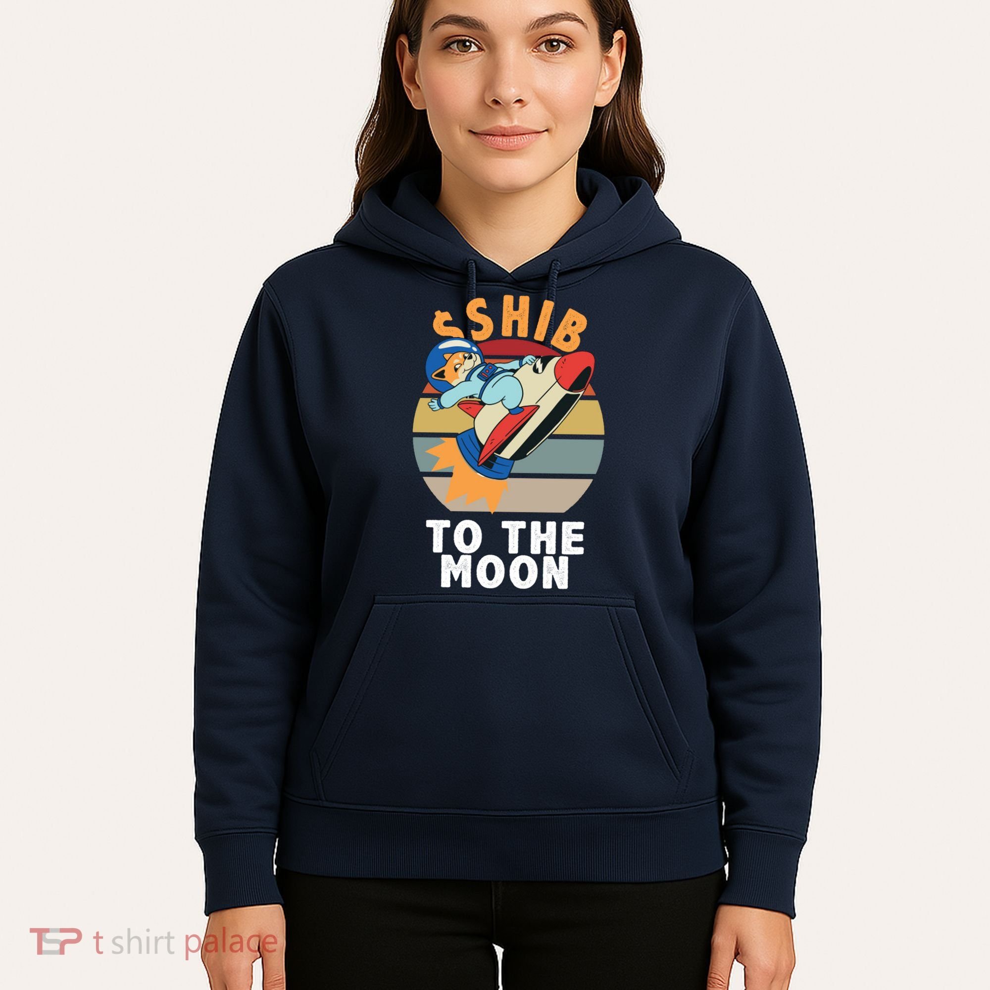 Shiba, Shib To The Moon Hoodie