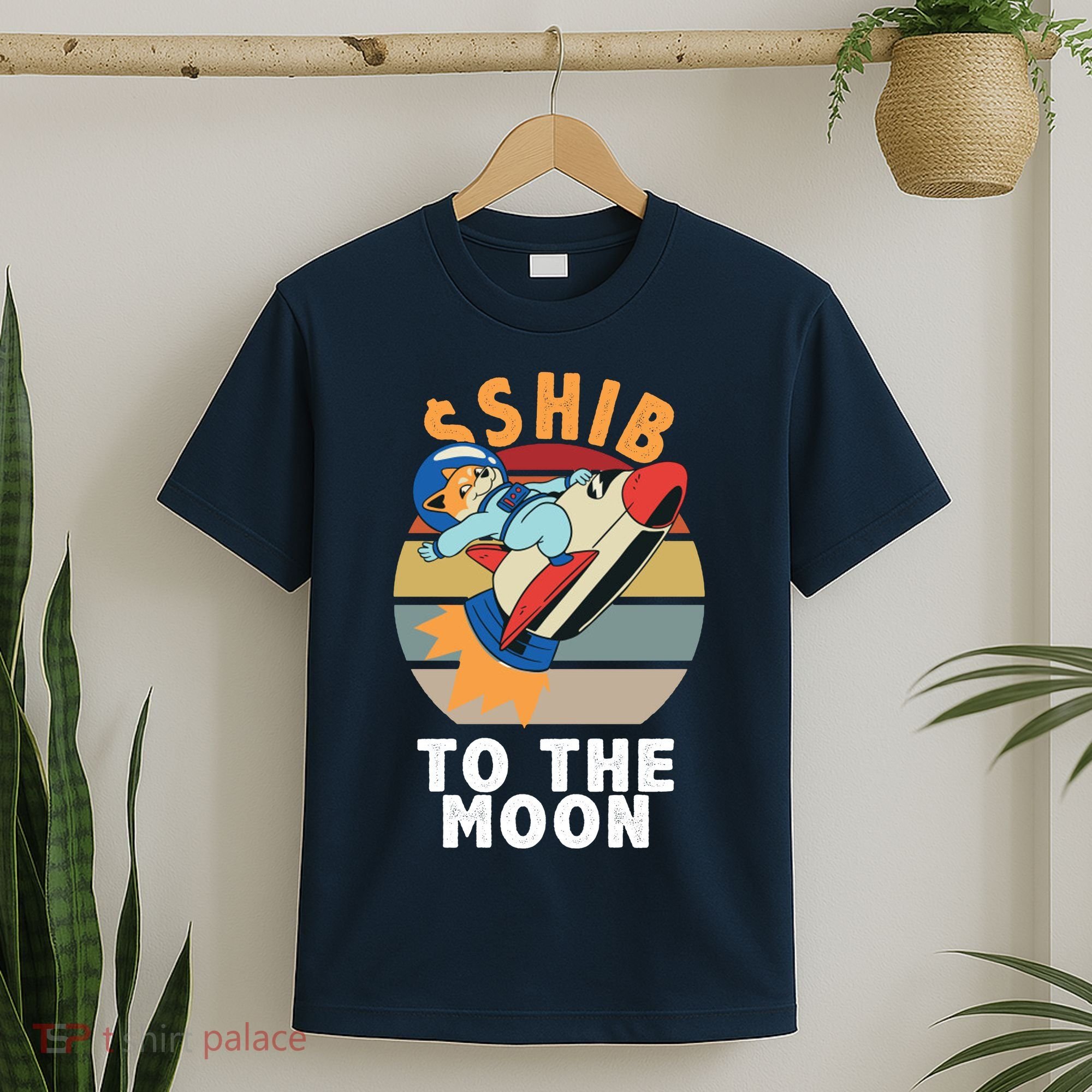 Shiba, Shib To The Moon T-Shirt