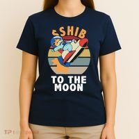 Shiba, Shib To The Moon T-Shirt thumb 4