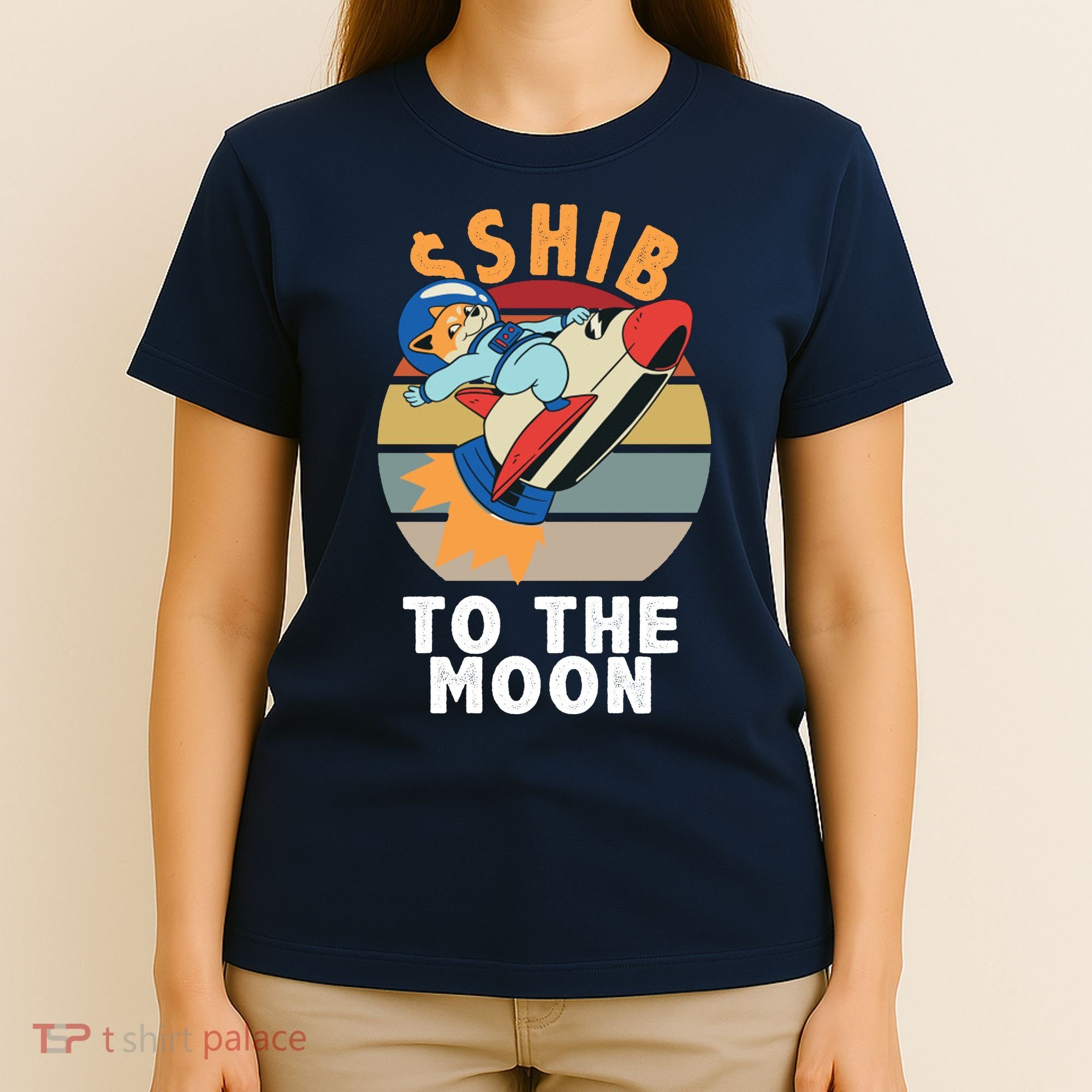 Shiba, Shib To The Moon T-Shirt