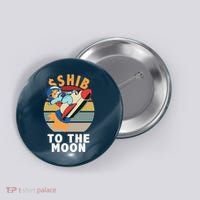 Shiba, Shib To The Moon Button thumb 0