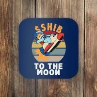 Shiba, Shib To The Moon Coaster thumb 0