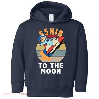 Shiba, Shib To The Moon Toddler Hoodie