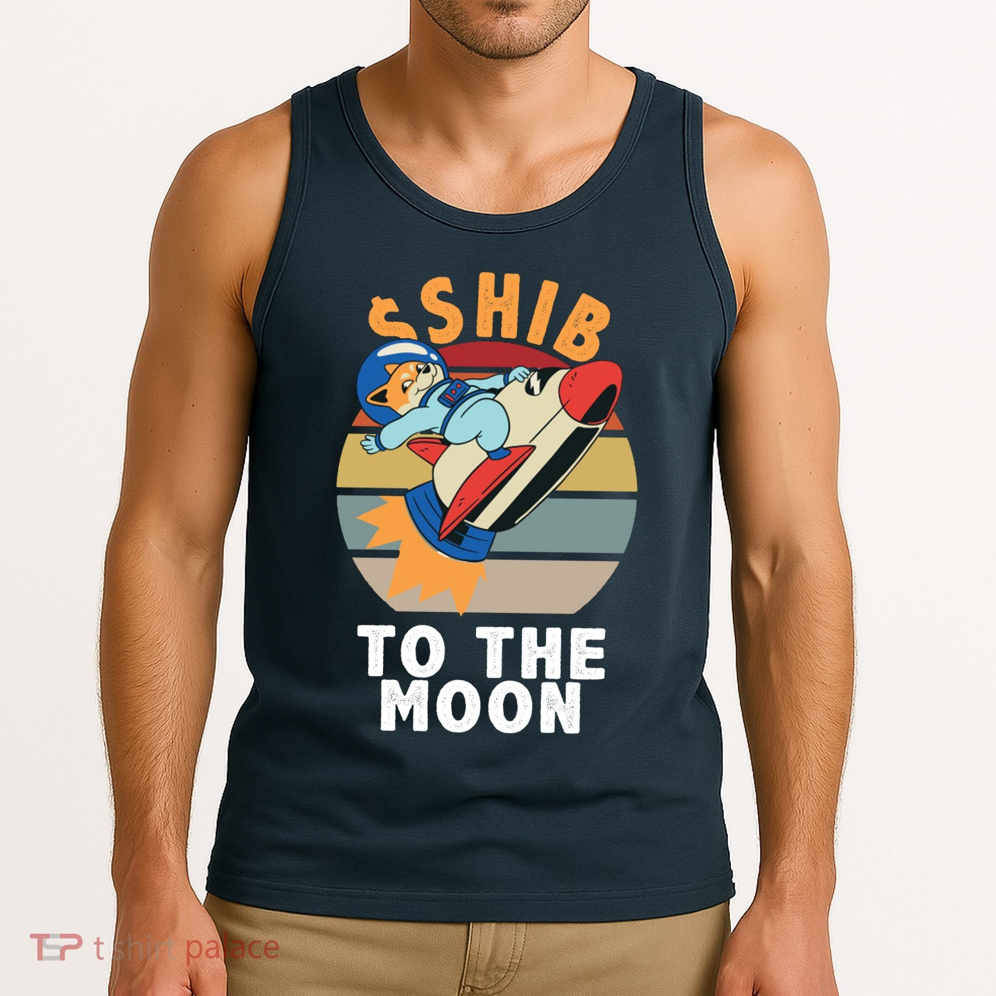 Shiba, Shib To The Moon Tank Top