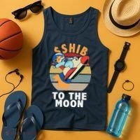 Shiba, Shib To The Moon Tank Top thumb 4