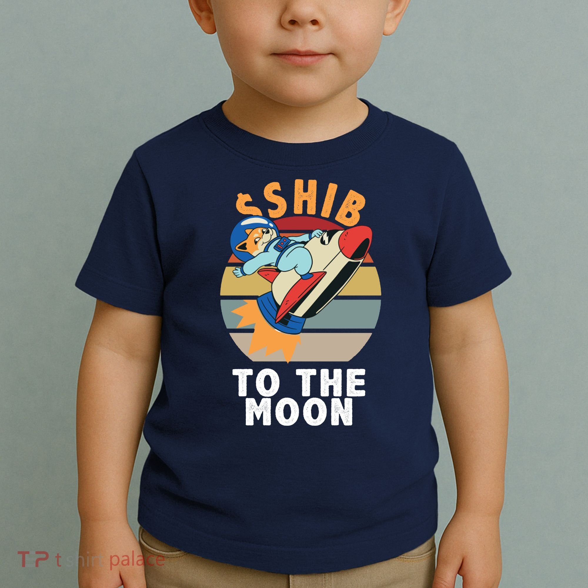 Shiba, Shib To The Moon Toddler T-Shirt