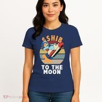 Shiba, Shib To The Moon Women's T-Shirt thumb 4