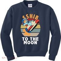 Shiba, Shib To The Moon Kids Sweatshirt thumb 0