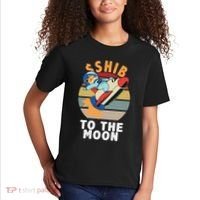 Shiba, Shib To The Moon Kids T-Shirt thumb 2