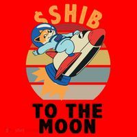 Shiba, Shib To The Moon Santa Hat thumb 1