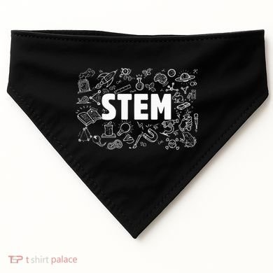 Stem Science Technology Engineering Math Teacher Student USA-Made Doggie Bandana
